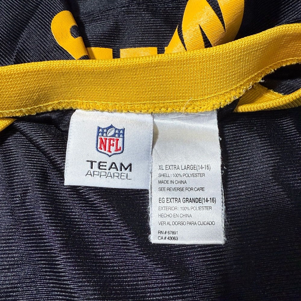 NFL Pittsburgh Steelers #83 Heath Miller Black & Gold Jersey - Youth Size XL - Picture 6 of 7